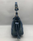 Dooney & Bourke Sky Blue Patent Leather 1975 Collection Shoulder Bag