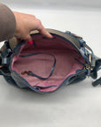 Dooney & Bourke Sky Blue Patent Leather 1975 Collection Shoulder Bag