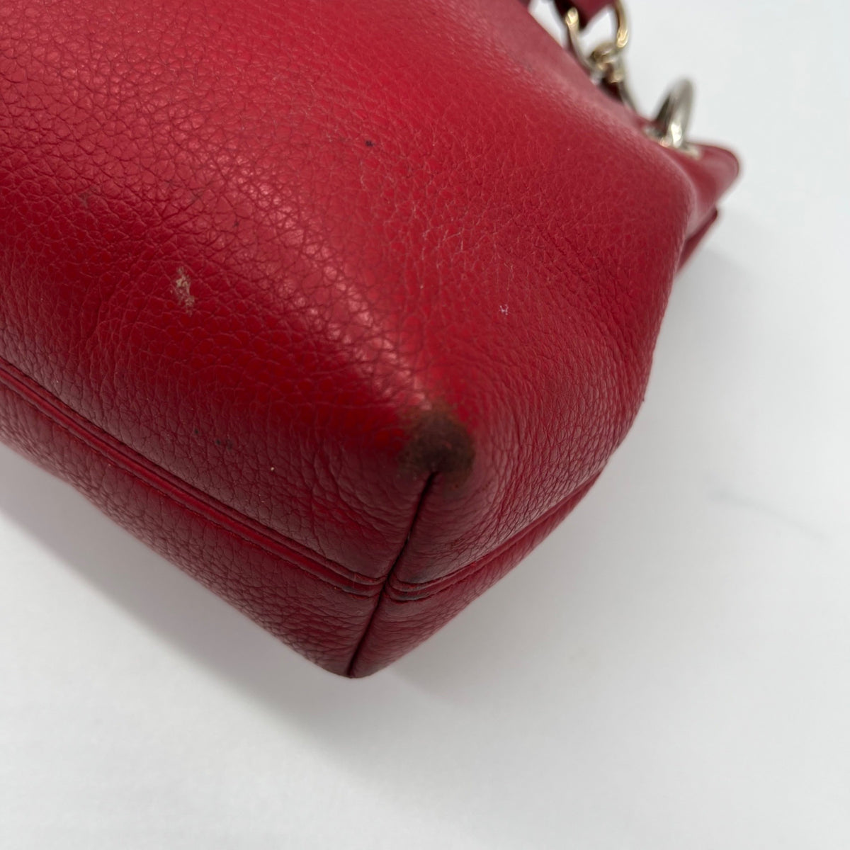 Coach Black Pebbled Leather Kacey Convertible Satchel Bag- C6229
