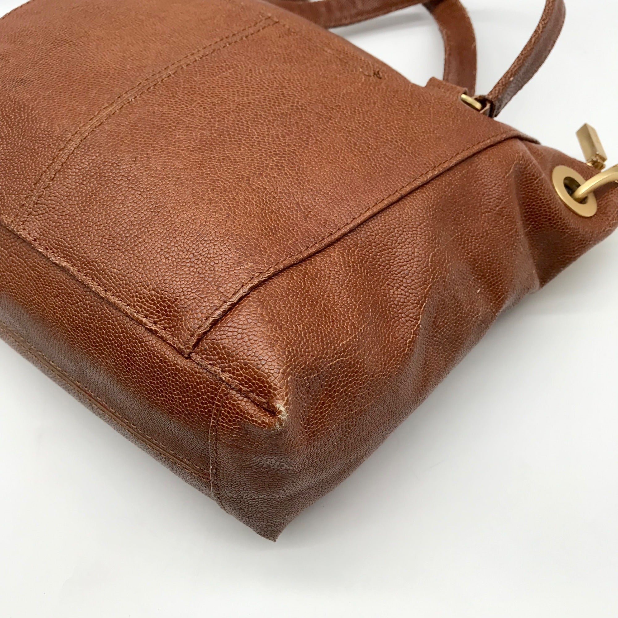 Hammit Mahogany Leather Medium Daniel Convertible Crossbody Bag