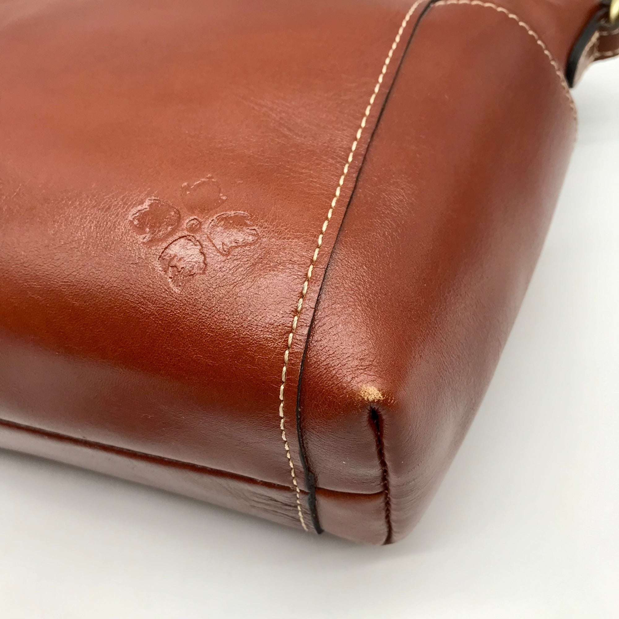 Patricia Nash Tan Heritage Leather Aveley Crossbody