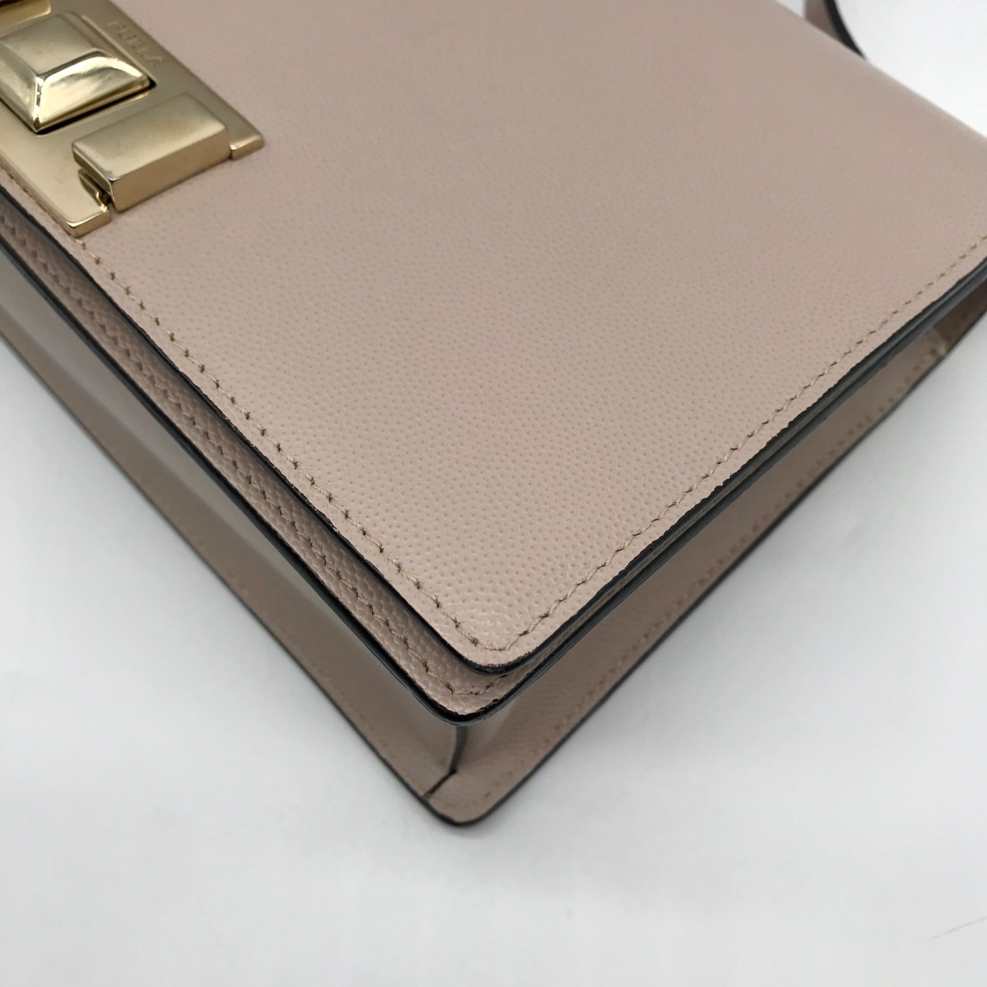 Furla Blush Leather Mimi Crossbody Bag