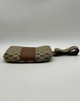 Michael Kors Khaki Coated Canvas And Leather Belt Bag