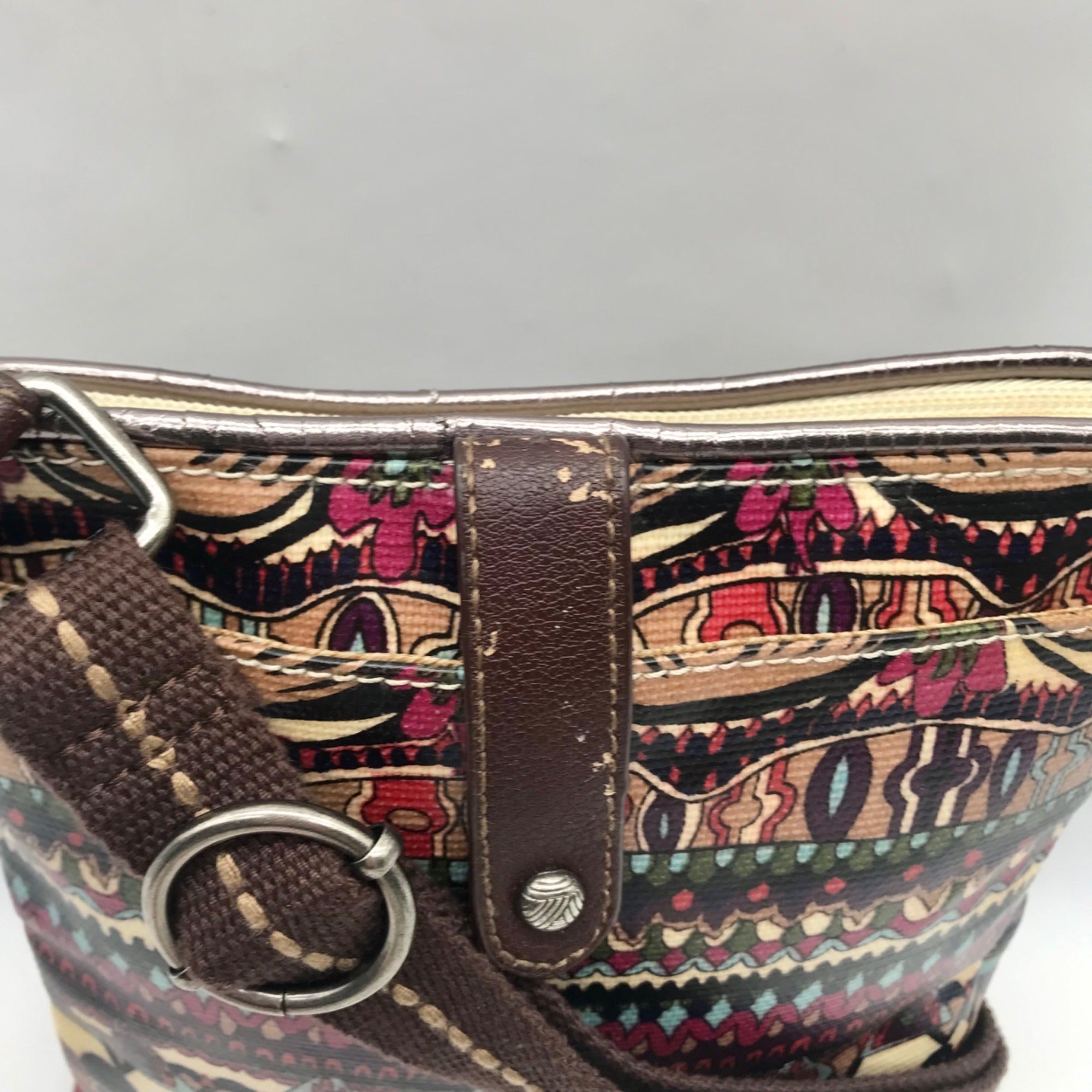 Sakroots Multicolor Coated Canvas Artist Circle Crossbody