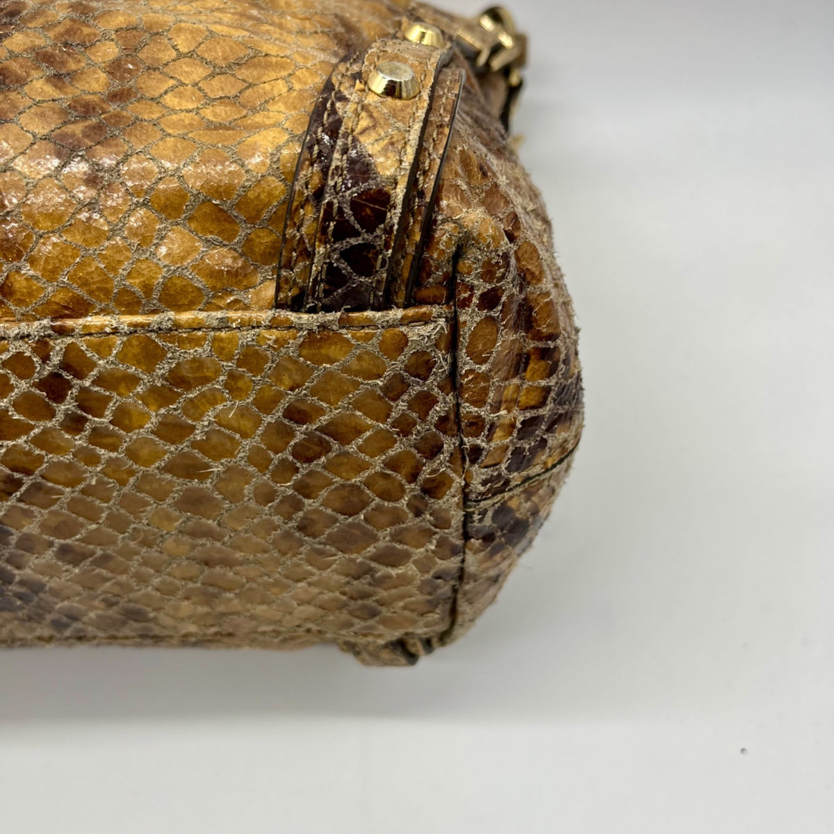 Michael Kors Snakeskin Embossed Shoulder Bag