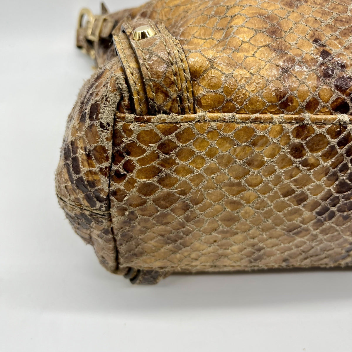 Michael Kors Snakeskin Embossed Shoulder Bag