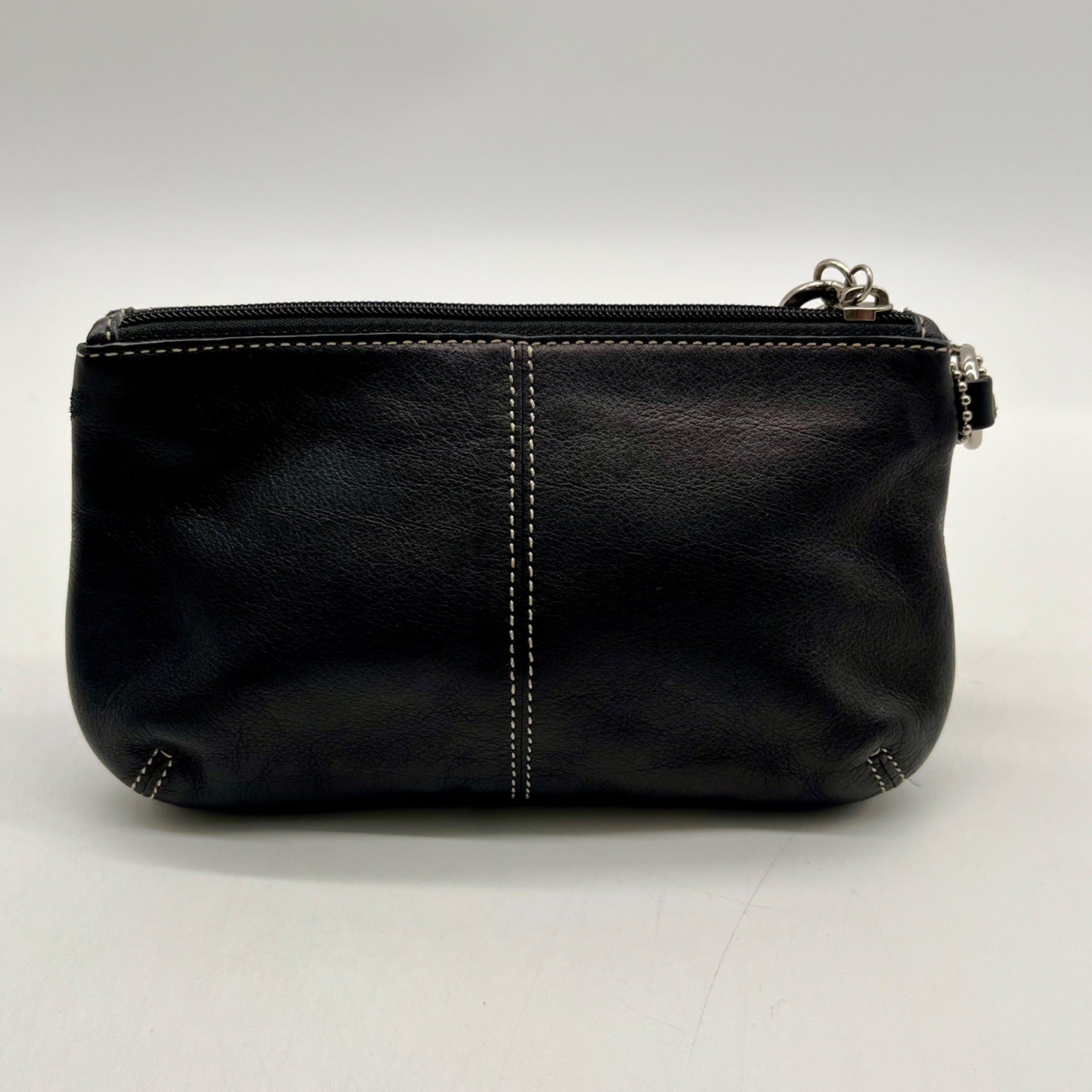 Coach Legacy Black Leather Wristlet