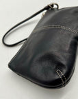 Coach Legacy Black Leather Wristlet