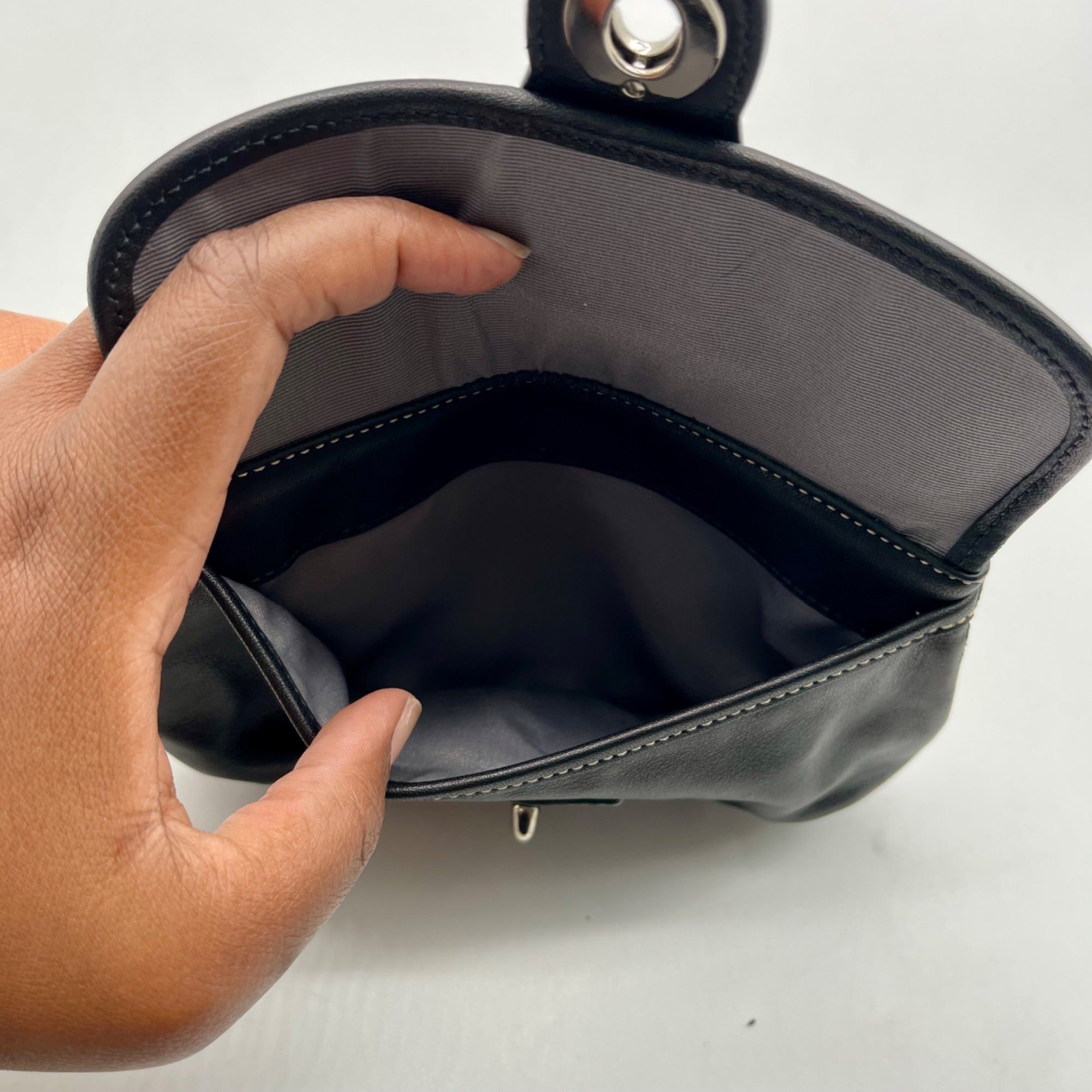 Coach Legacy Black Leather Wristlet