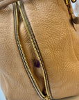 Prada Tan Cervo Sacca 2 Manici Shoulder Bag