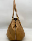 Prada Tan Cervo Sacca 2 Manici Shoulder Bag