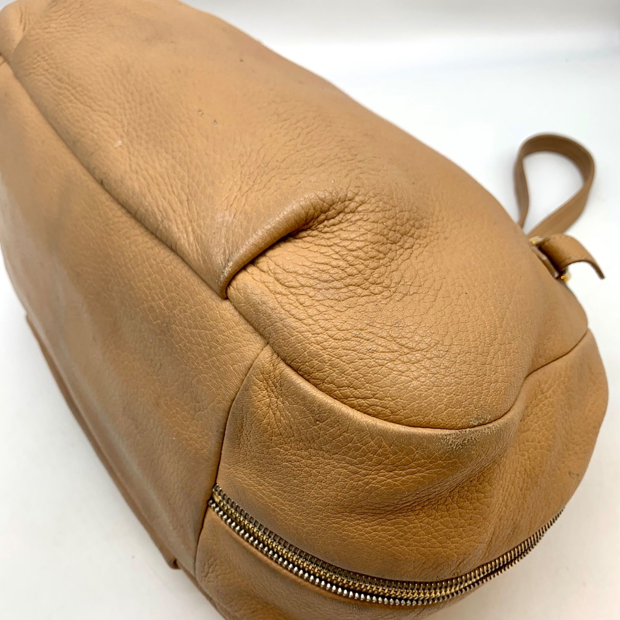 Prada Tan Cervo Sacca 2 Manici Shoulder Bag