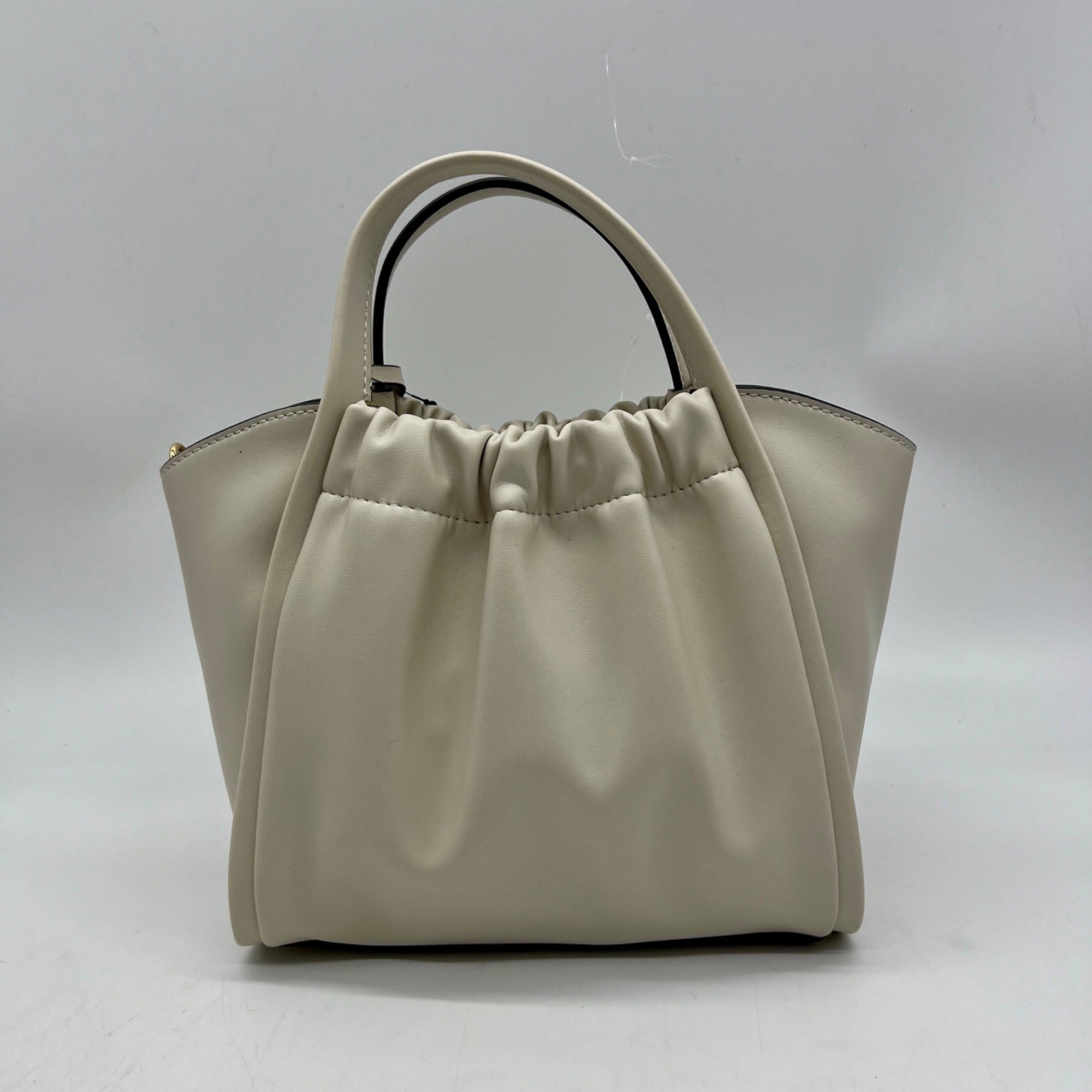 Nine West Beige Faux Leather Kenji Mini Tote Crossbody