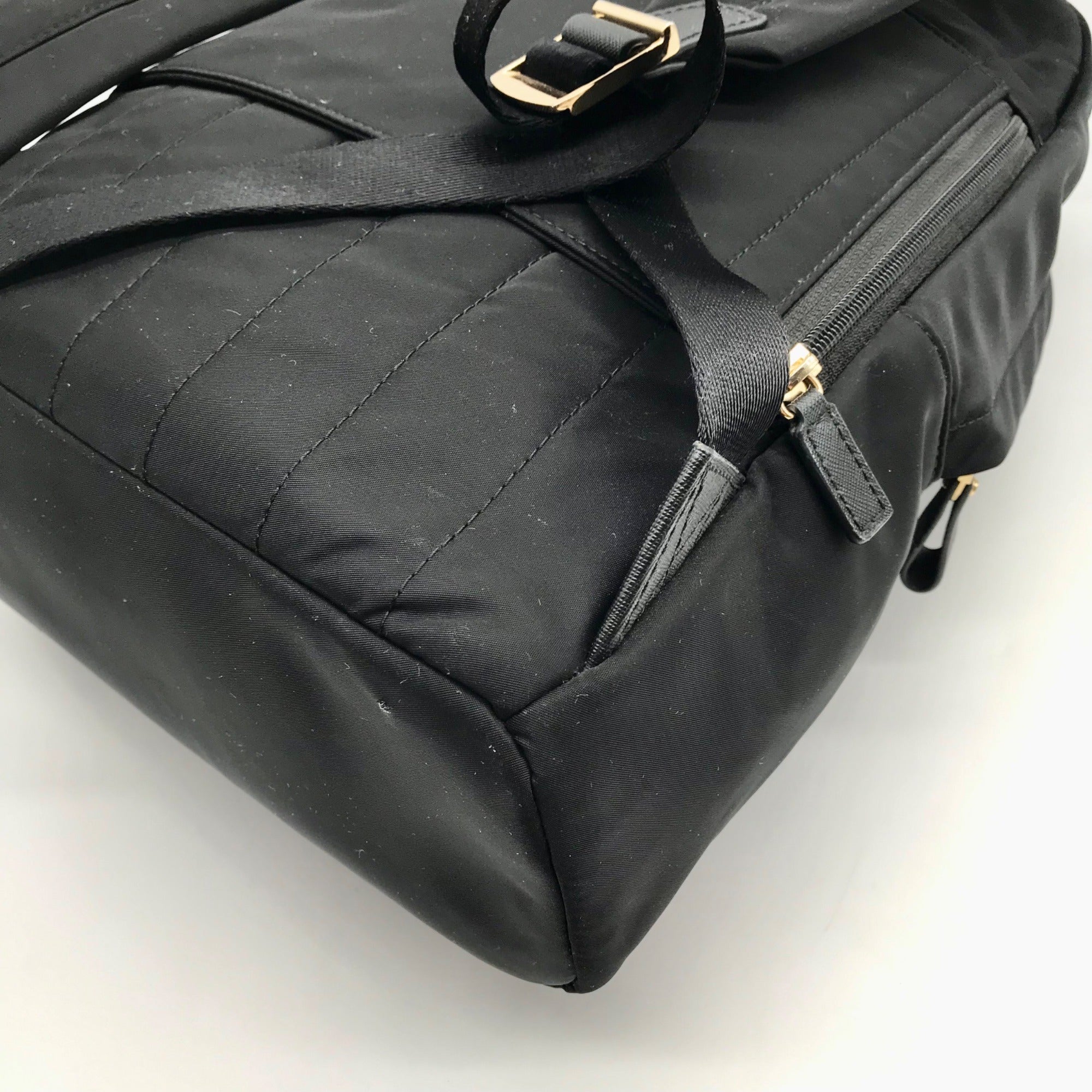 Michael Kors Black Nylon Kelsey Backpack