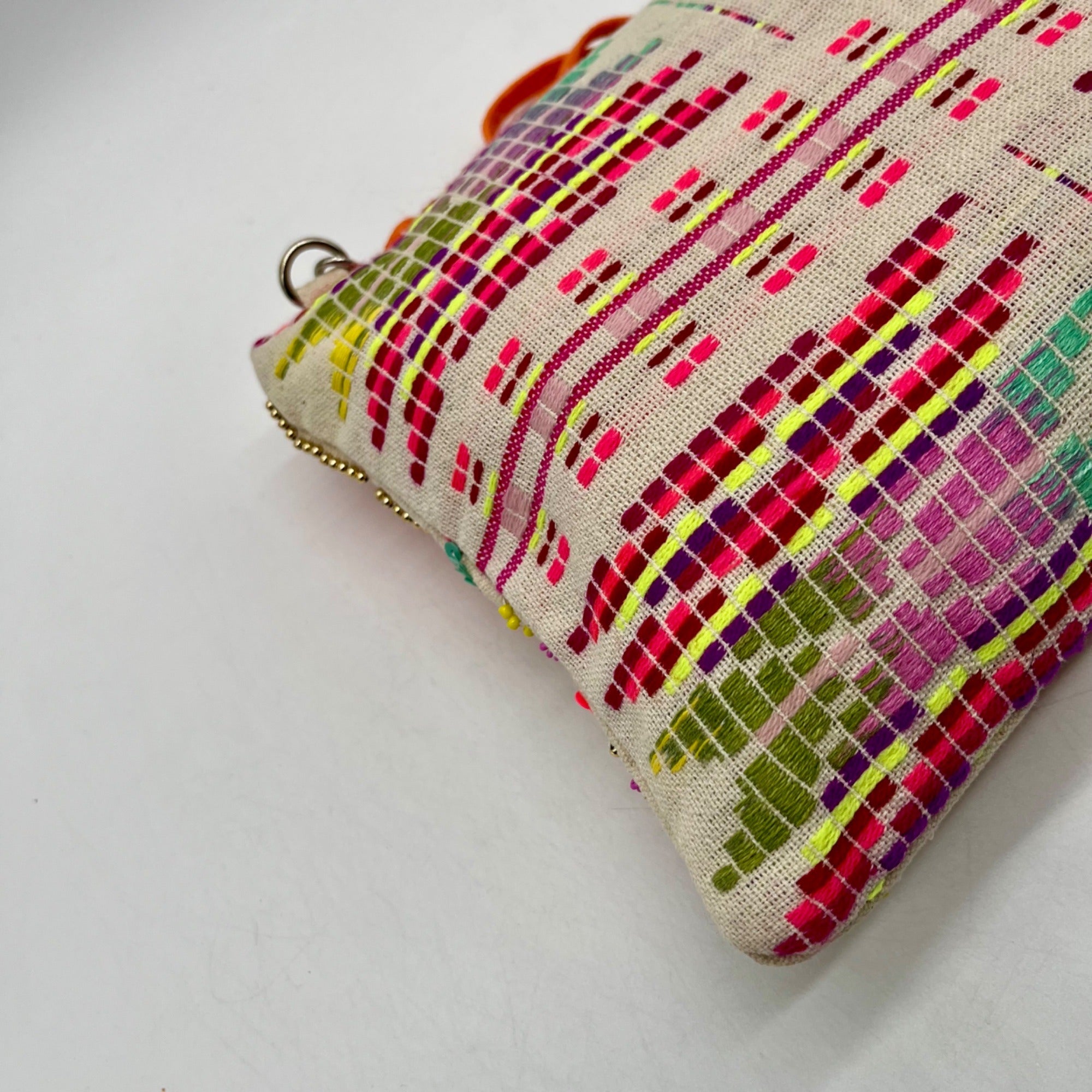 America And Beyond Multi-Colored Fabric And Sequin Crossbody Set
