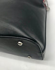 Nicole Lee Black Career Woman Faux Leather Dome Satchel
