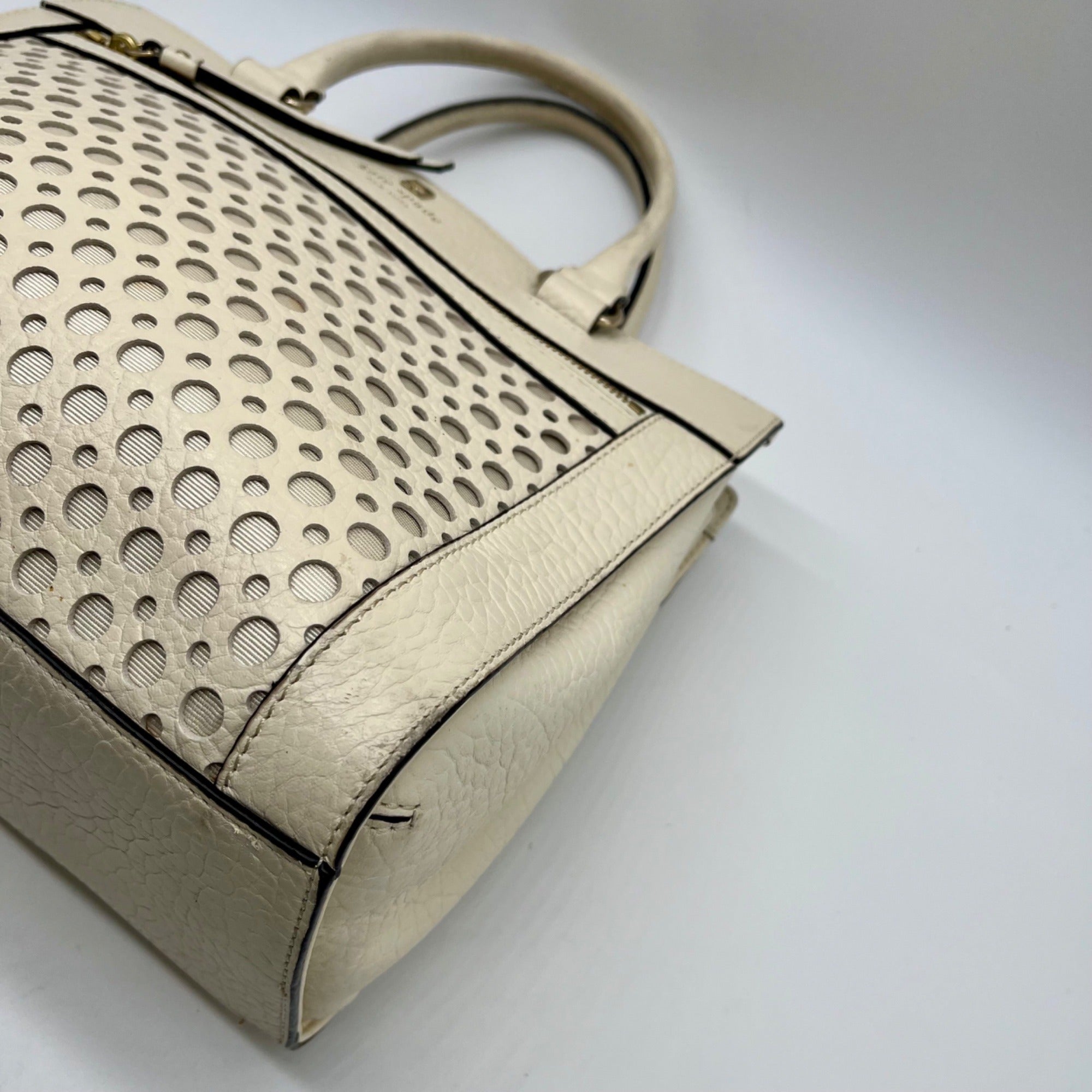 Kate Spade Beige Perri Lane Bubbles Lynne Tote Bag
