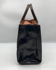 Dooney & Bourke Brown Croc Embossed Leather Janine Convertible Satchel