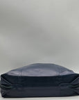 Old Trend Navy Blue Slouchy Leather Forest Island Tote Bag