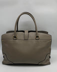 Coach Stone Gray Grain Leather Mercer 30 Satchel