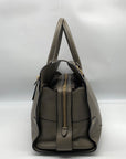 Coach Stone Gray Grain Leather Mercer 30 Satchel