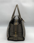 Coach Stone Gray Grain Leather Mercer 30 Satchel