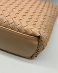 On 34th Chai Faux Leather Woven Tote Bag