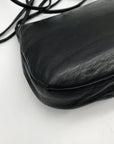 Bally Black Imitation Snake Leather Vintage Crossbody Bag