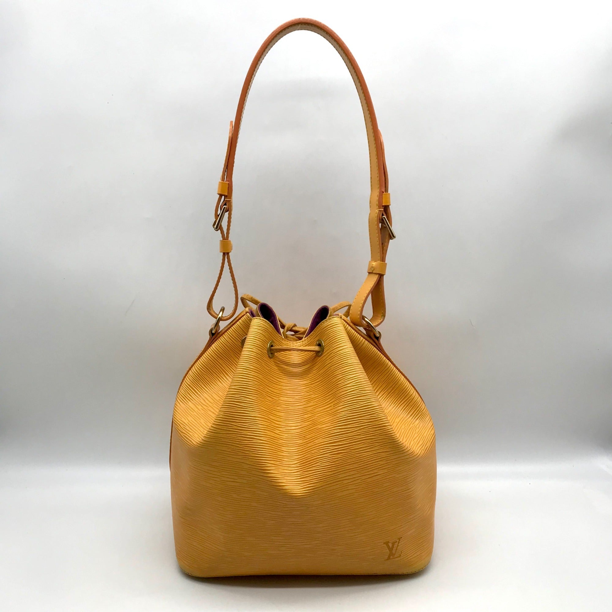 Louis Vuitton Yellow Epi Leather Vintage Petit Noé Shoulder Bag