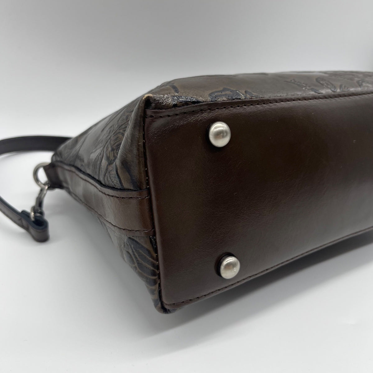 Patricia Nash  Betta Brown Leather Crossbody Bag