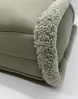 Like Dreams Grey Everyday Faux Leather Sherpa Tote Bag
