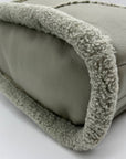Like Dreams Grey Everyday Faux Leather Sherpa Tote Bag