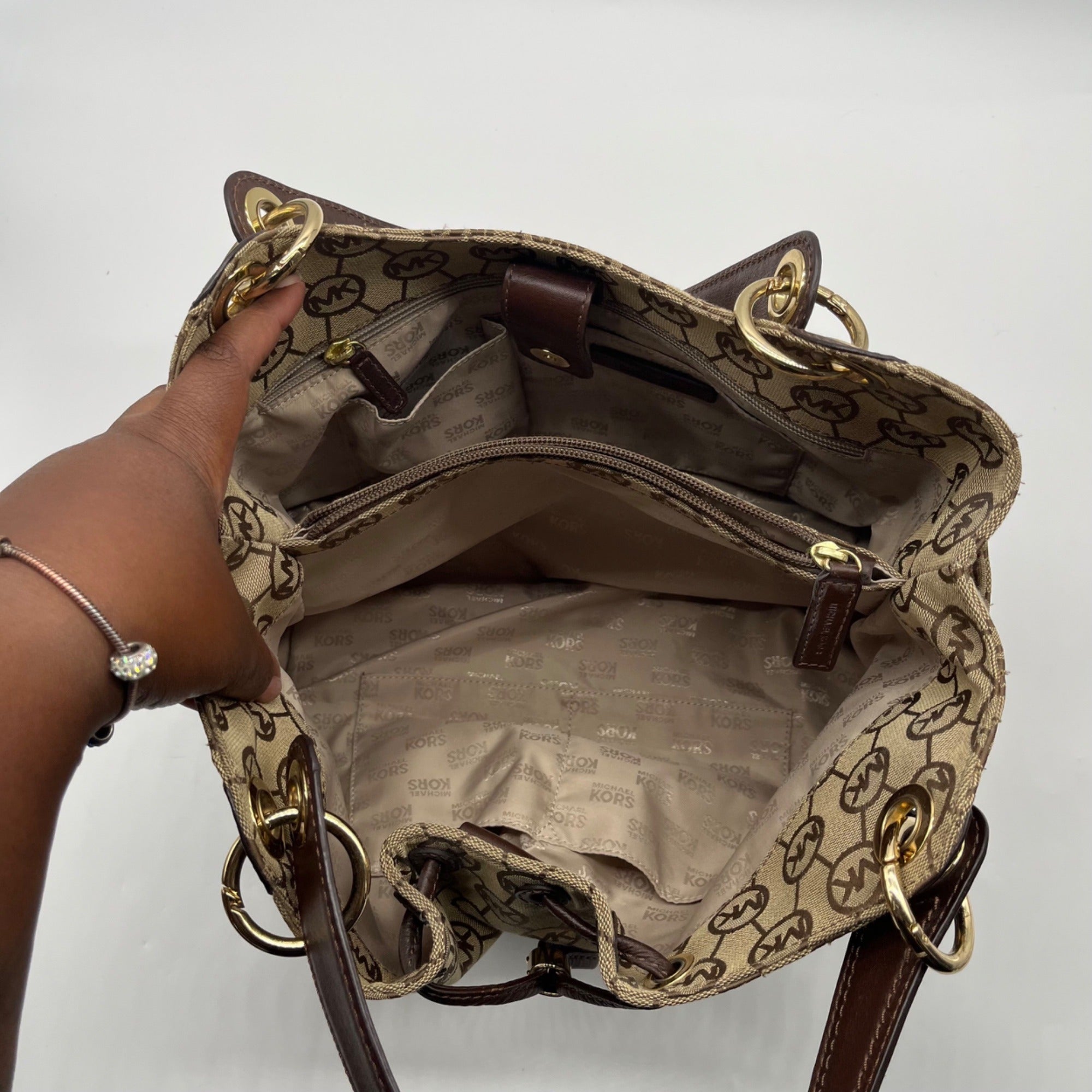 Michael Kors Jet Set Drawstring Shoulder Bag