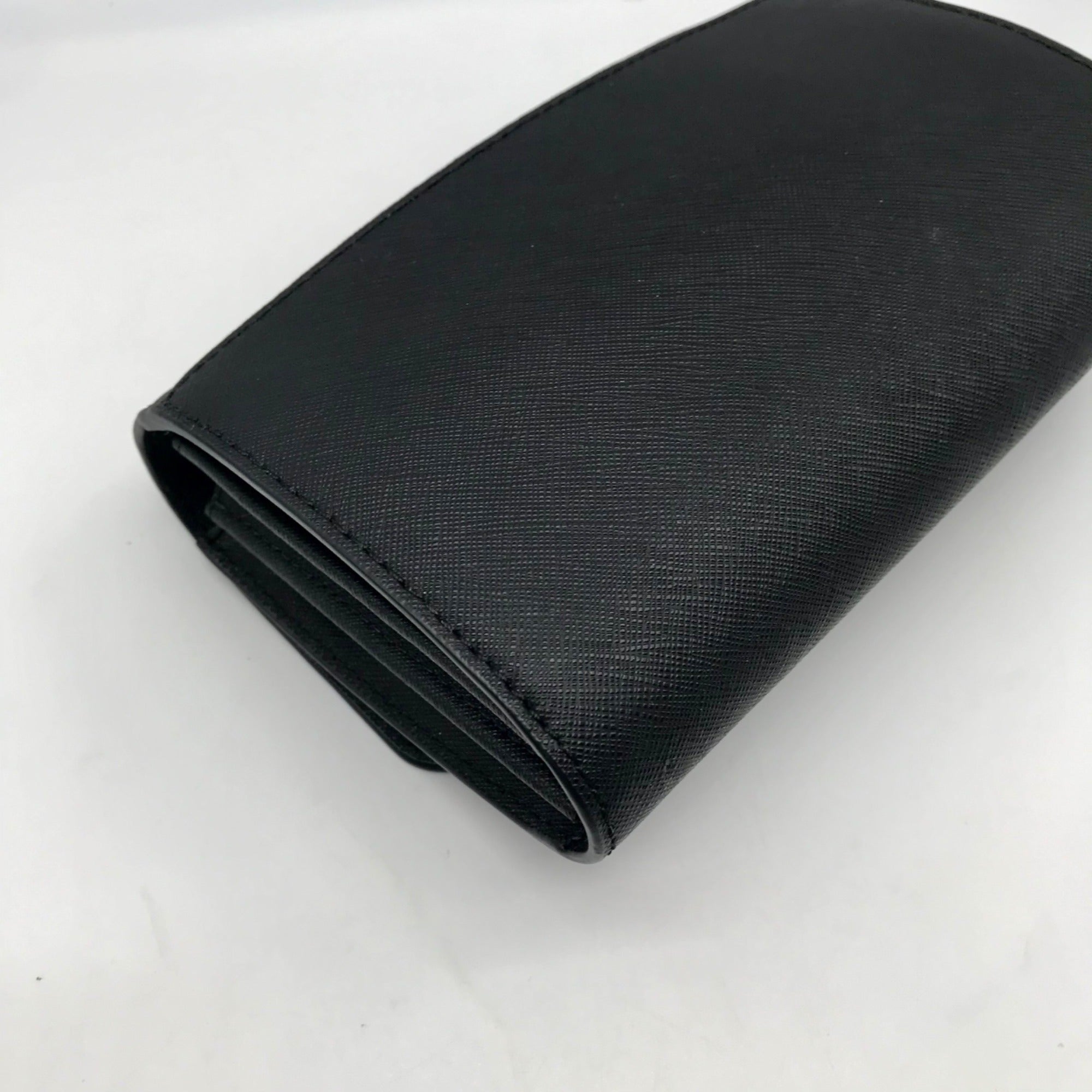 Michael Kors Black Saffiano Leather Jet Set Smartphone Crossbody