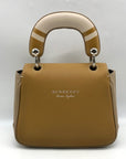 Burberry Beige Leather DK88 Top Handle Crossbody Bag
