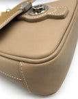 Burberry Beige Leather DK88 Top Handle Crossbody Bag