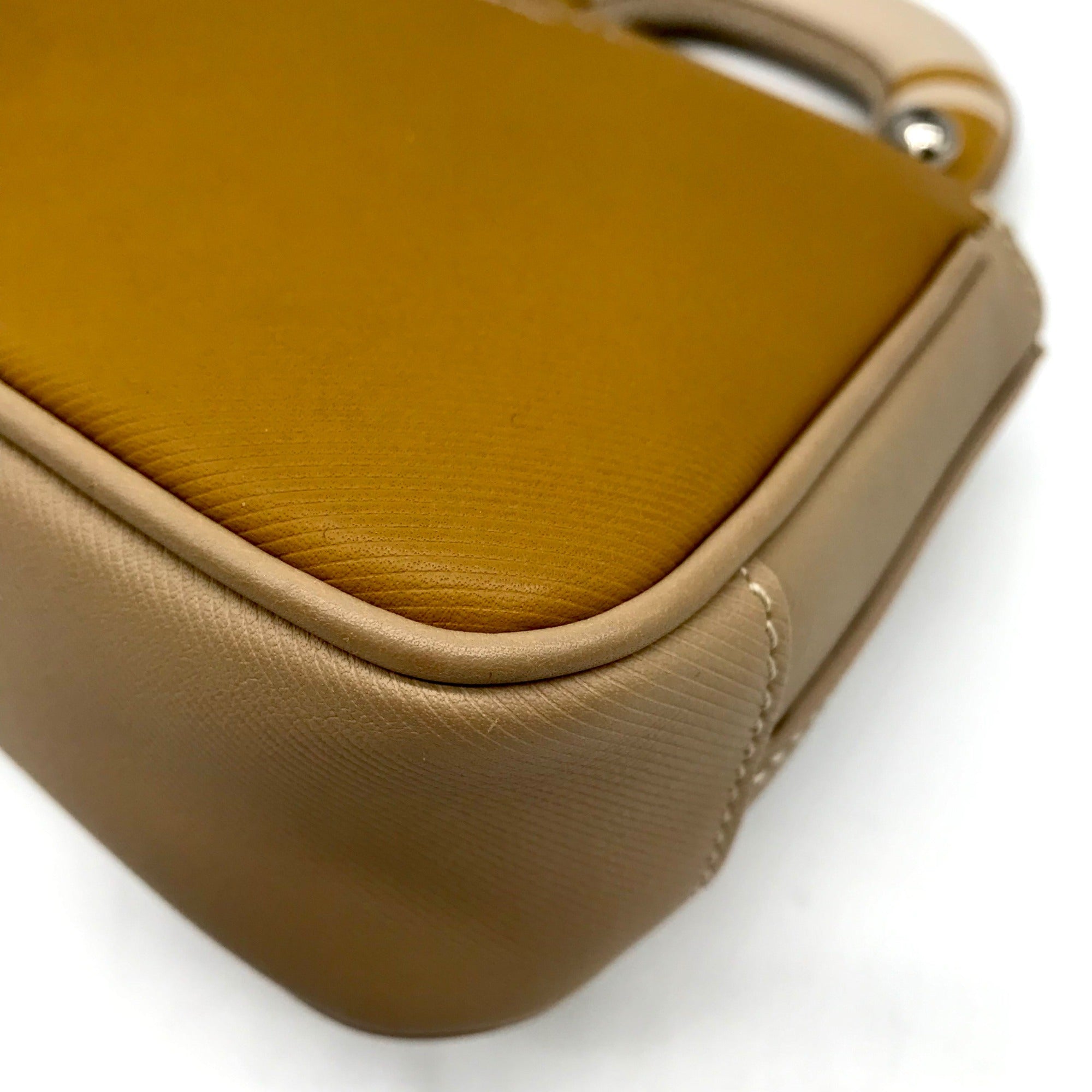 Burberry Beige Leather DK88 Top Handle Crossbody Bag