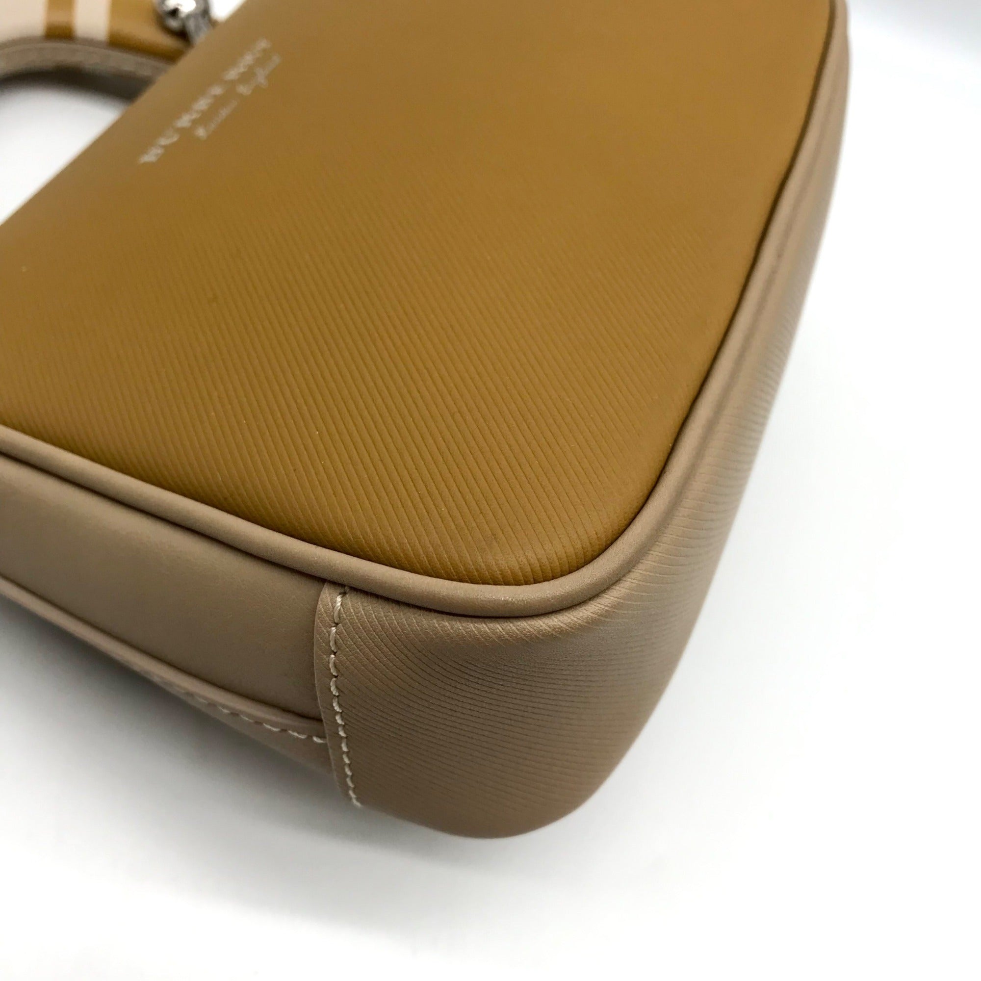 Burberry Beige Leather DK88 Top Handle Crossbody Bag