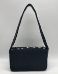 On 34th Black Beaded Shoulder Bag