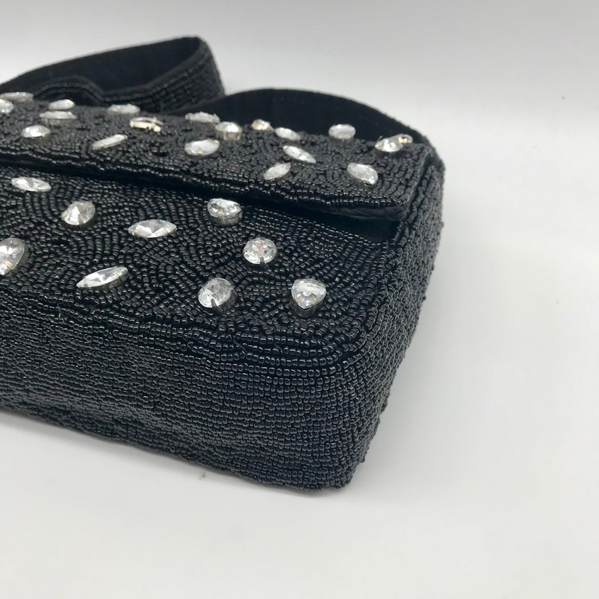 On 34th Black Beaded Shoulder Bag