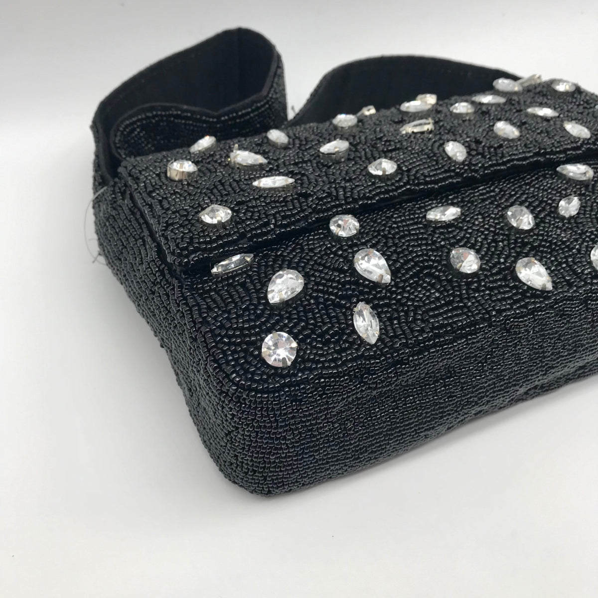 On 34th Black Beaded Shoulder Bag