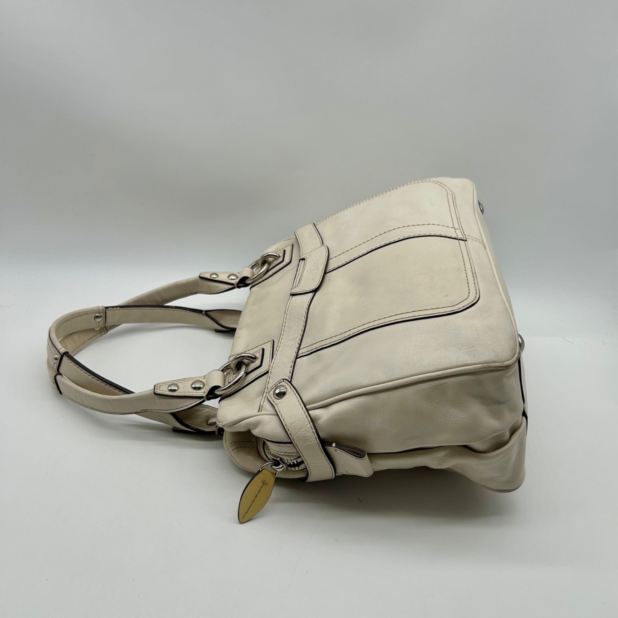 Coach White Soho Leather Satchel