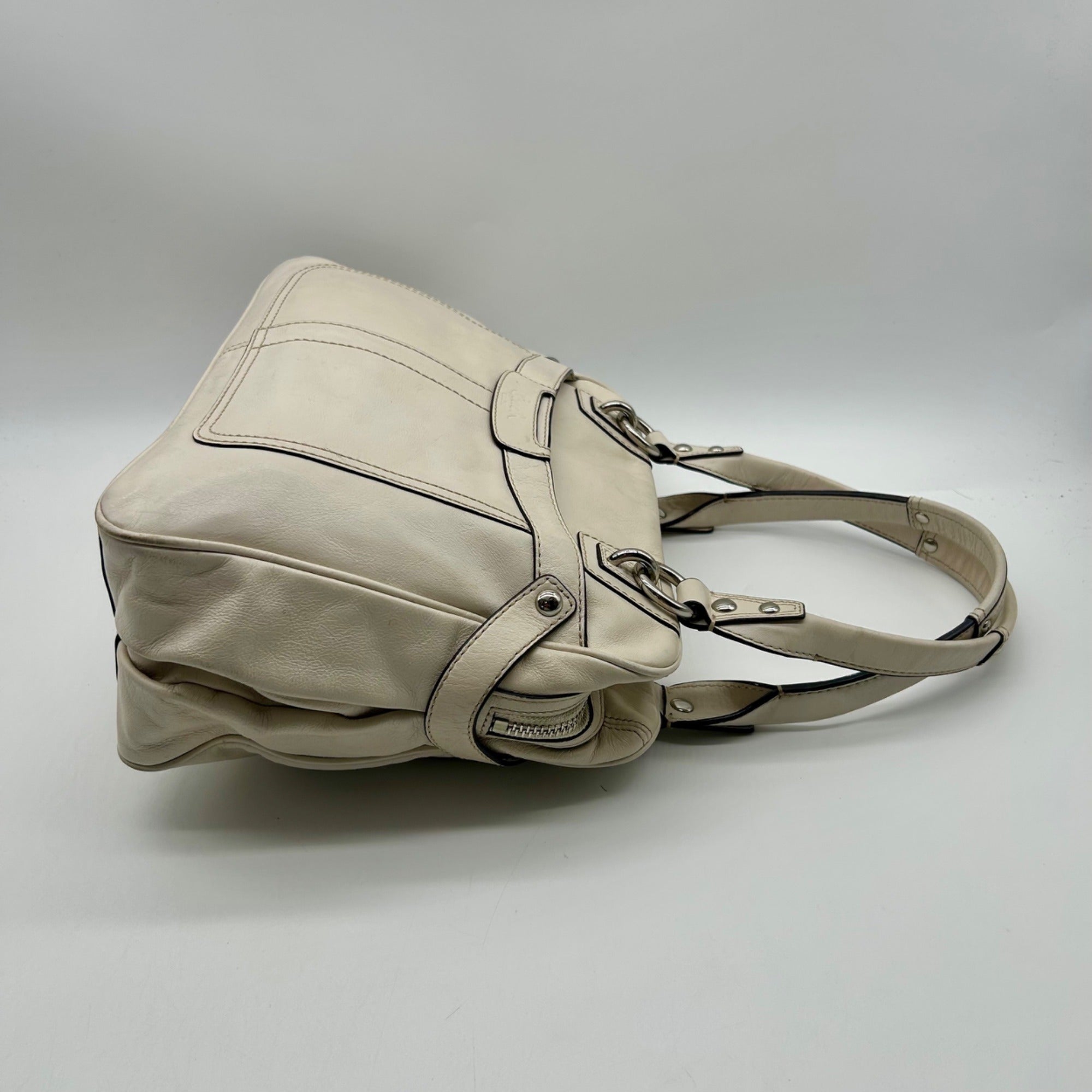 Coach White Soho Leather Satchel