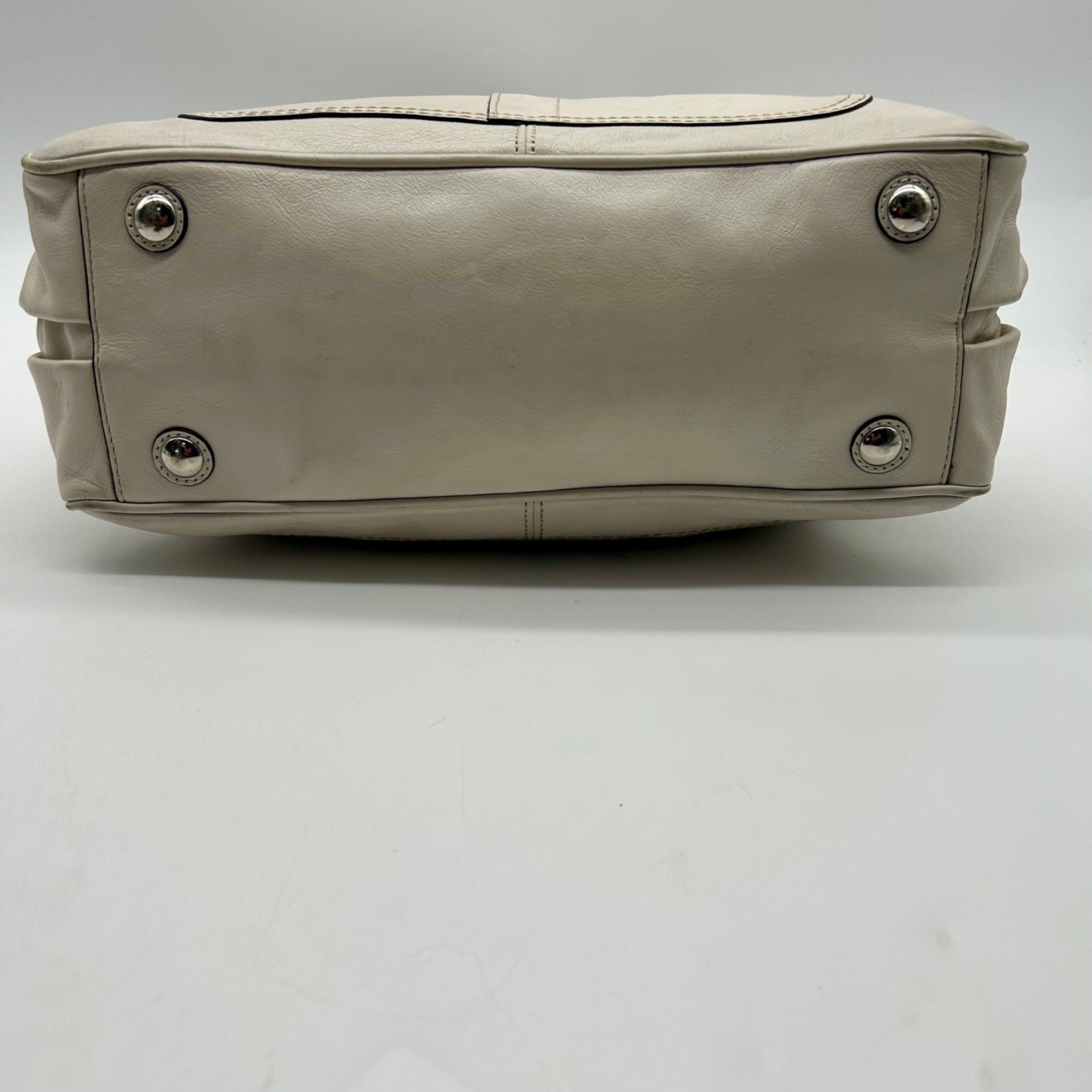 Coach White Soho Leather Satchel