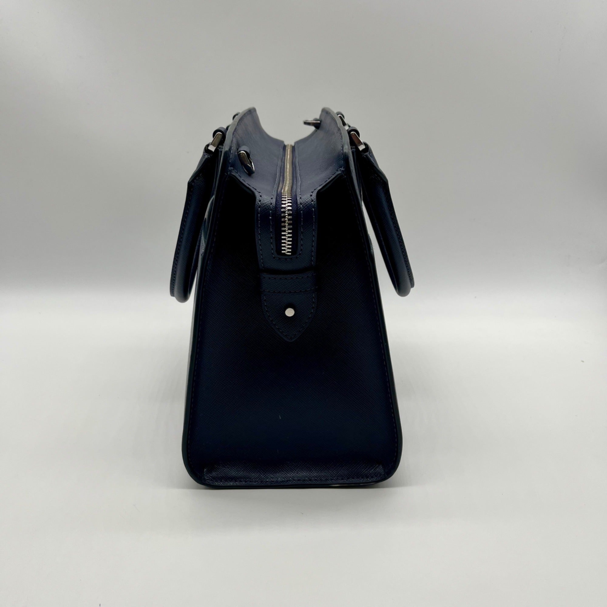 Kate Spade Blue Medium Saffiano Leather Satchel Bag
