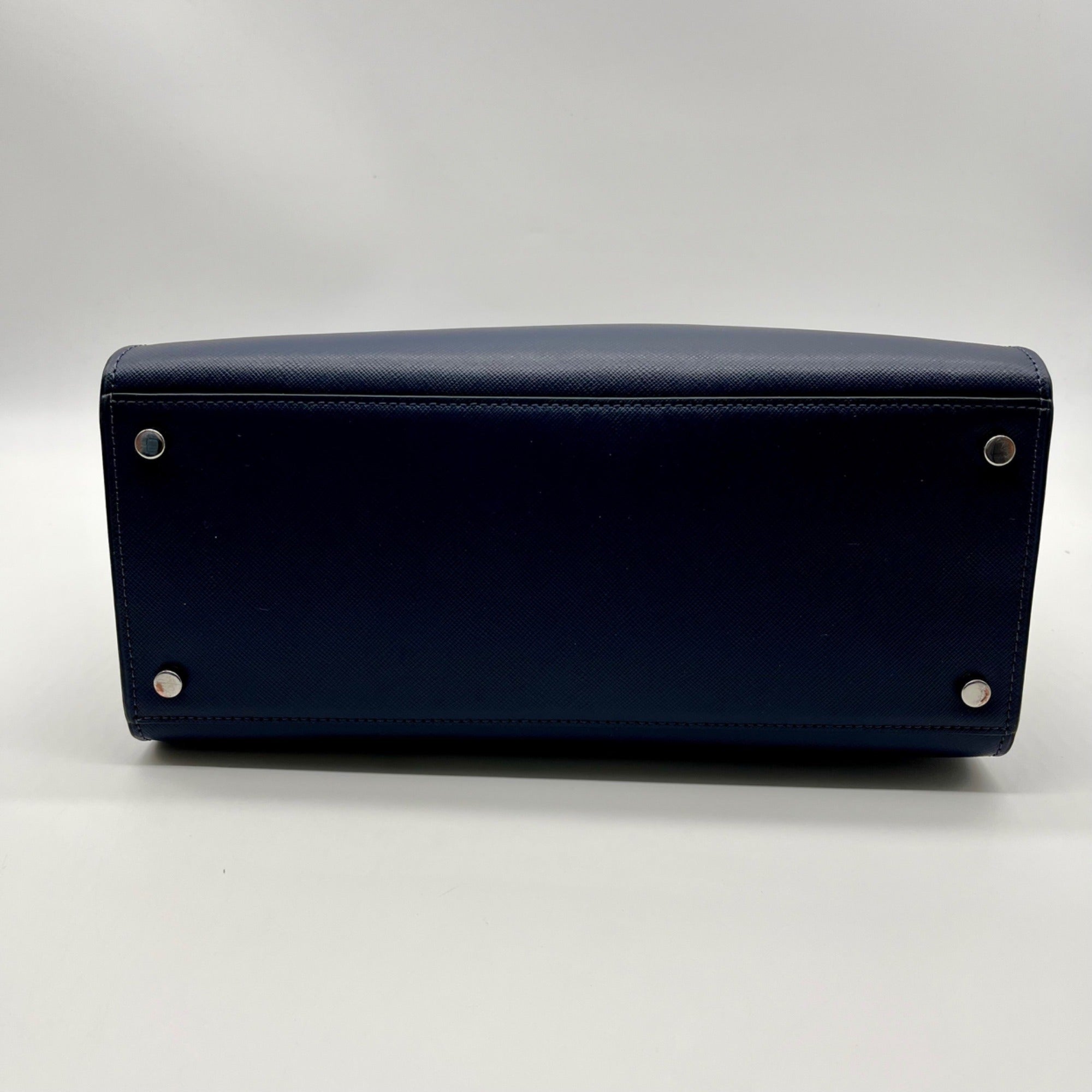 Kate Spade Blue Medium Saffiano Leather Satchel Bag