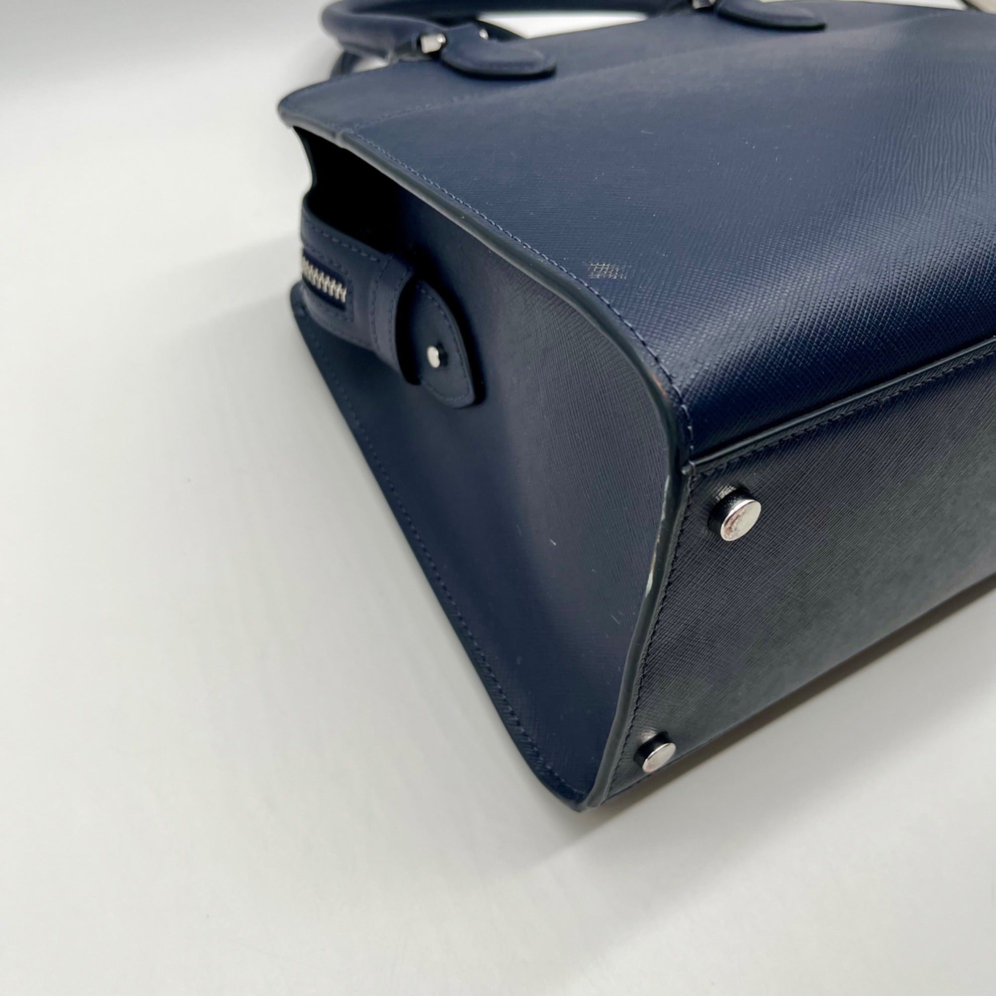 Kate Spade Blue Medium Saffiano Leather Satchel Bag
