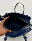 Kate Spade Blue Medium Saffiano Leather Satchel Bag