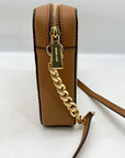 Michael Kors Tan Saffiano Leather Jet Set East West Crossbody Bag