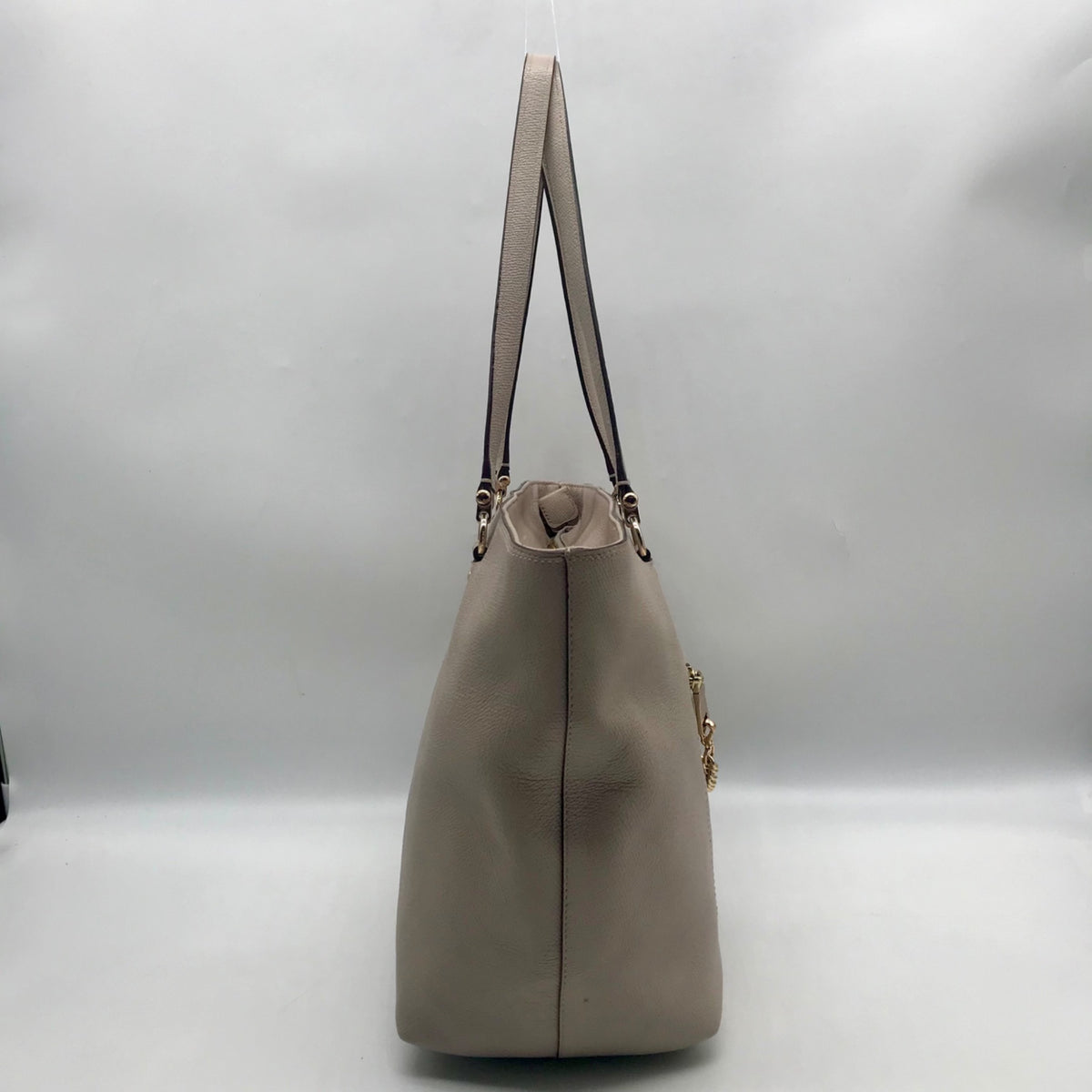 Coach Grey Leather Town Car Tote Bag